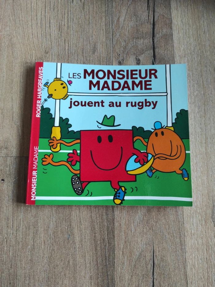 Livre : Les Monsieur Madame jouent au rugby