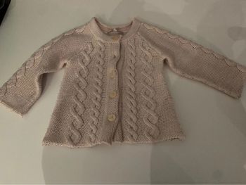 Gilet rose pâle 36 mois