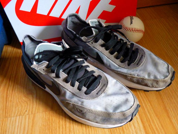 Baskets garçon chaussure NIKE Waffle one SE 41 grise + Boite - photo numéro 2