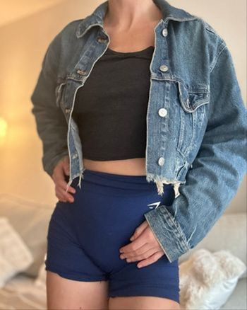 Veste en jean Zara courte taille M bleu