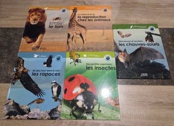 Lot de 13 livres annimaux atlas