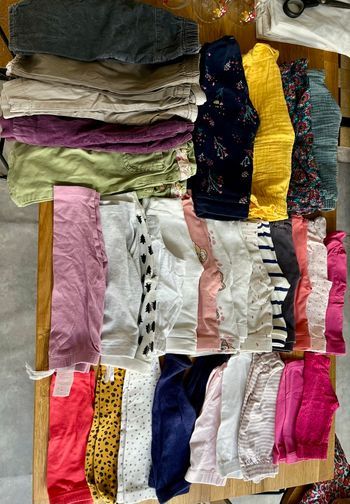 Lot 32 bas bébé fille 0-6 mois