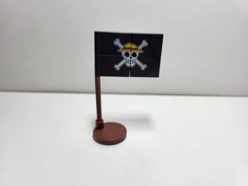 One Piece Mini Figurine - Choco Egg - Drapeau Luffy