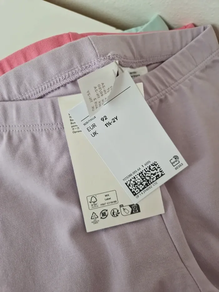Lot leggings coton 18-24mois neuve H&M - photo numéro 3