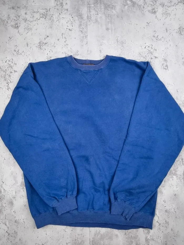Sweat col rond Eddie Bauer bleu – Taille M Homme - photo numéro 4