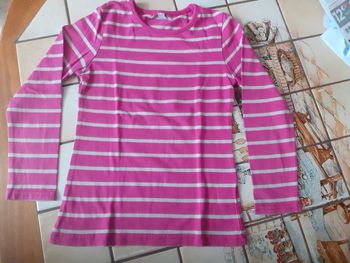 Sweet rayé rose et gris