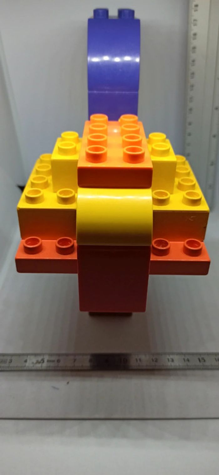 Oiseau flamant rose en briques lego duplo - photo numéro 12