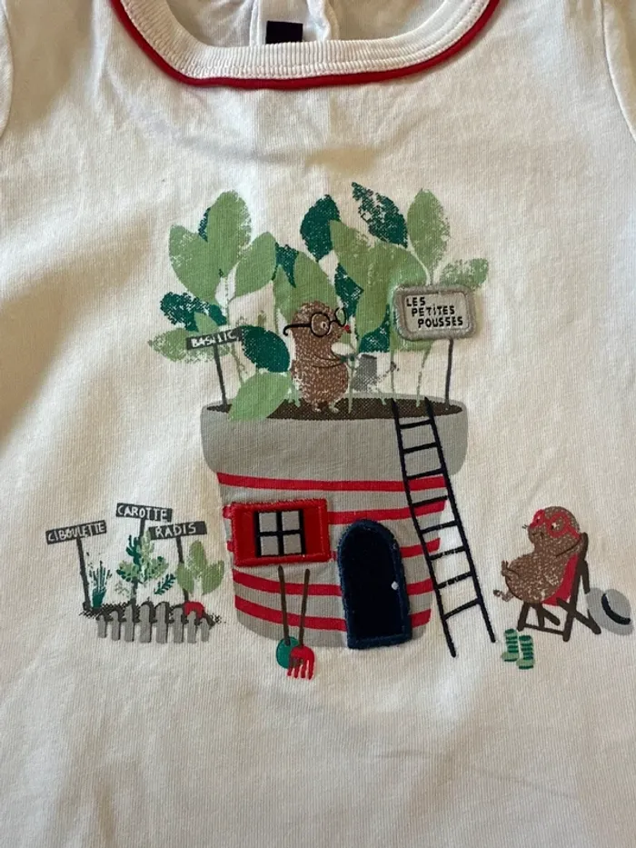 T-shirt manches longues blanc - photo numéro 2