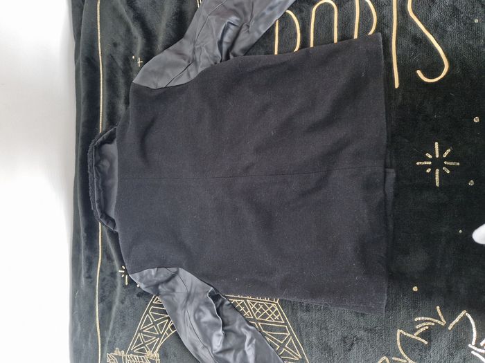 Veste mi tissu mi simili cuir noir neuf - photo numéro 2
