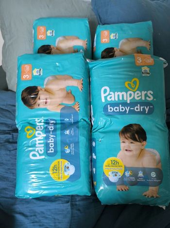 Pampers baby dry T3 - 208 couches - 4*52