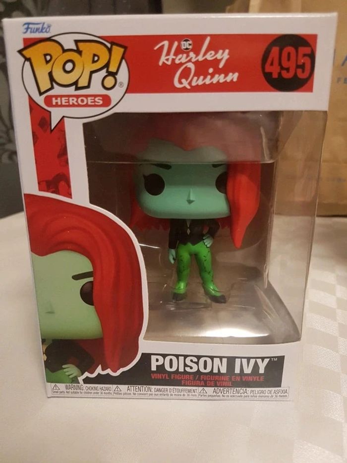 Pop! Heroes dc comics harley quinn 495 poison ivy new sealed boxed figure