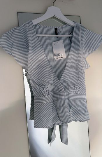Blouse  courte en lin H&M