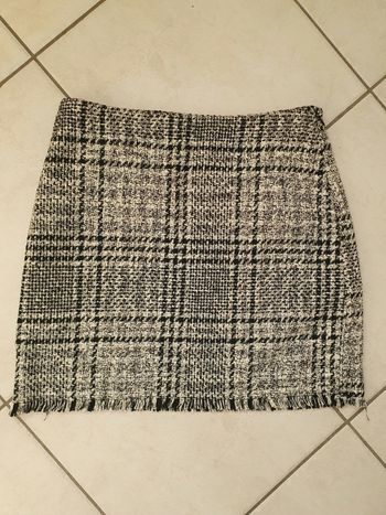 Jupe doublée à carreaux  Kiabi