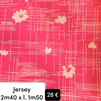 Jersey rose abstrait