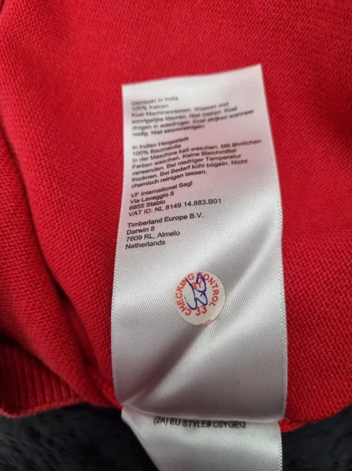 Sweat Timberland rouge, S Hommes - photo numéro 8