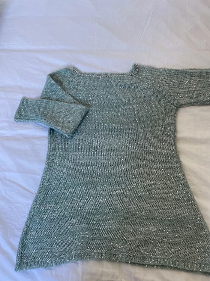 Pull long vert amande Charlise