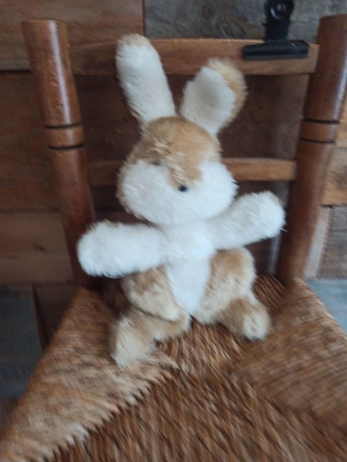 Peluche lapin hochet Boulgom vintage - photo numéro 2