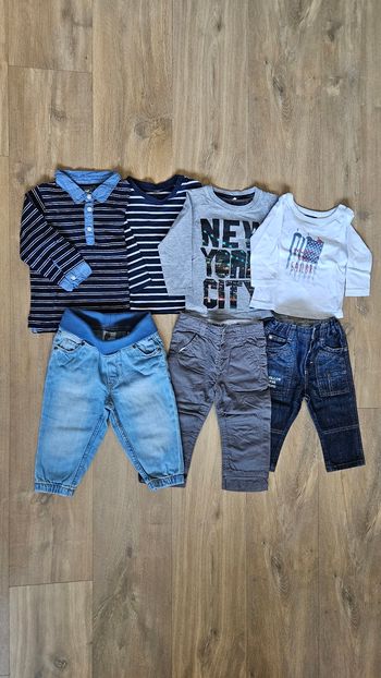 Lot de 3 tenues bébé garçon, taille 9 - 12 mois