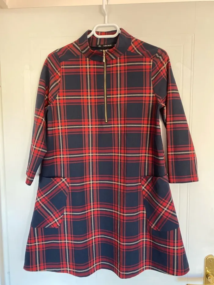 Robe écossaise trapèze Zara taille S
