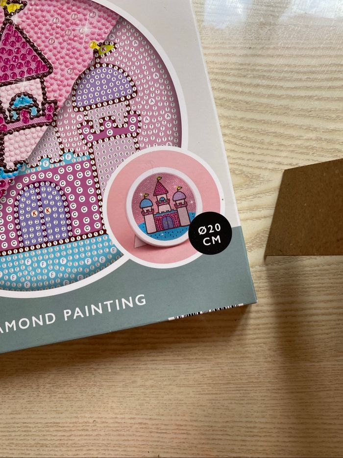 Cadre peinture diamants terminé château - photo numéro 2