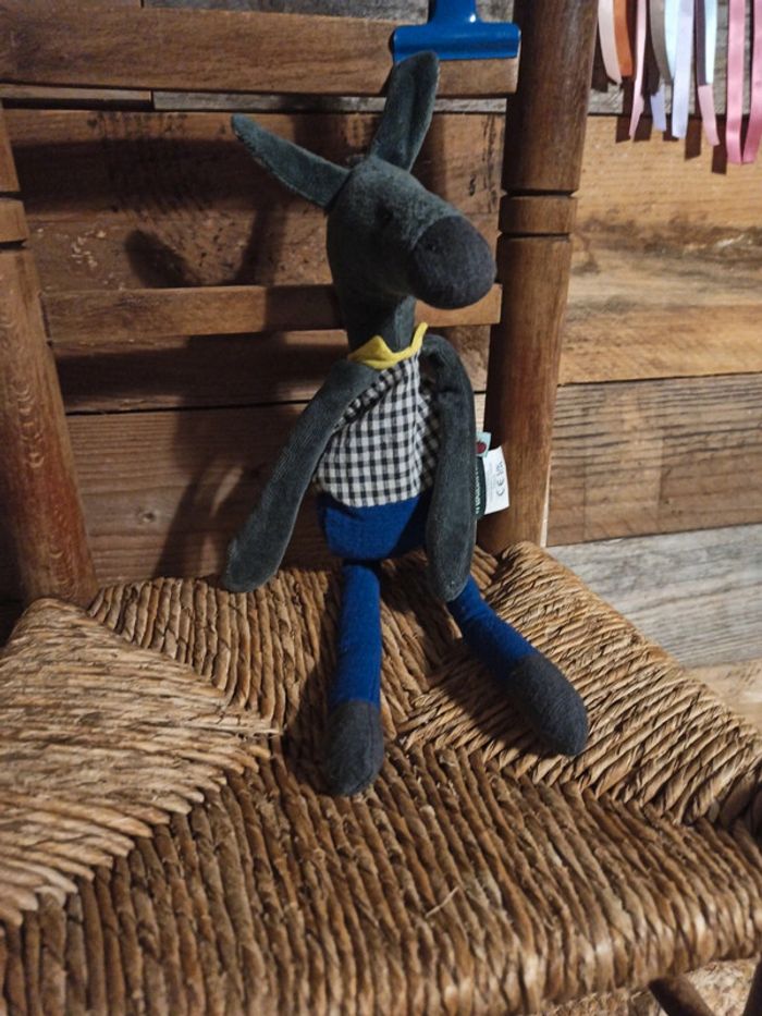 Doudou hochet âne Moulin roty pomme des bois tbe - photo numéro 2
