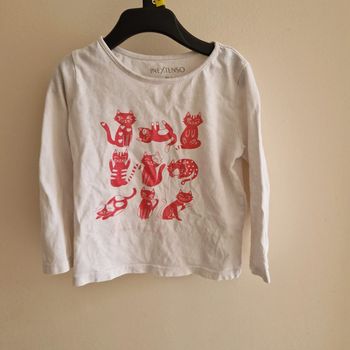 86 cm tee-shirt famille chat