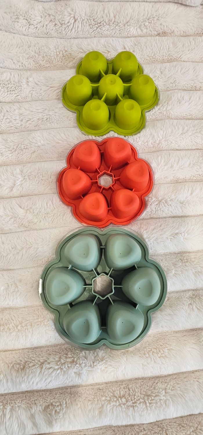 Lot de 3 fleurs 🌸 multiportions BEABA aux différents formats - photo numéro 5