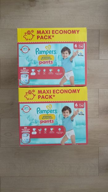 2 maxis economy packs Pampers premium protection pants taille 6