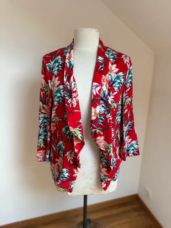 Superbe Veste fleuri fluide Promod 40 🌸 40 L