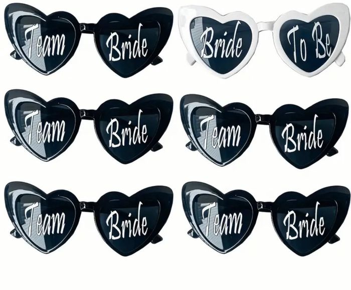 Lot 6 paires de lunettes evjf mariage