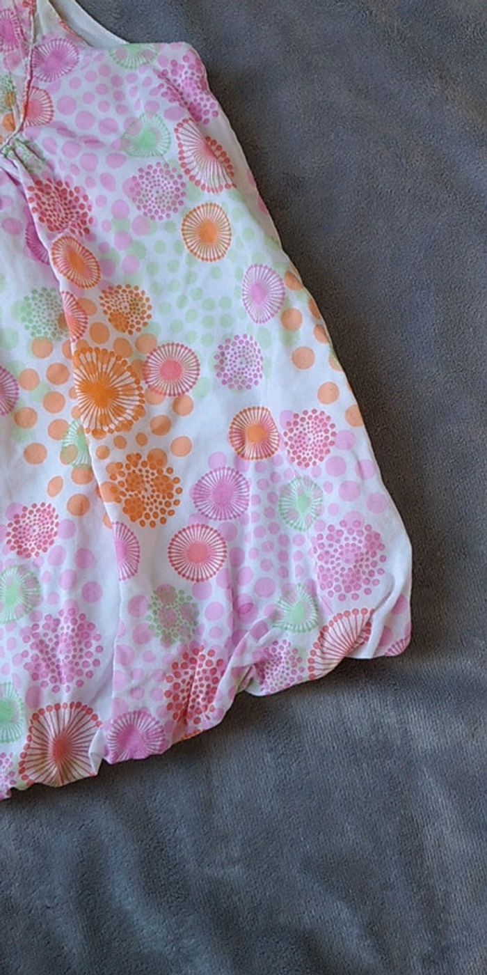 Robe multicolore fleurs, cercles Fille 6 mois Obaïbi Okaïdi - photo numéro 5