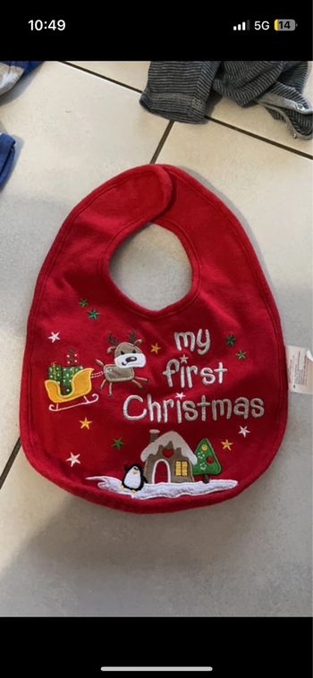 Bavoir mon premier Noel