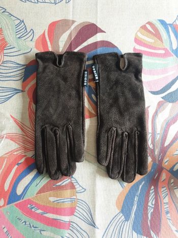 Gants Rodier en croûte de cuir taille S