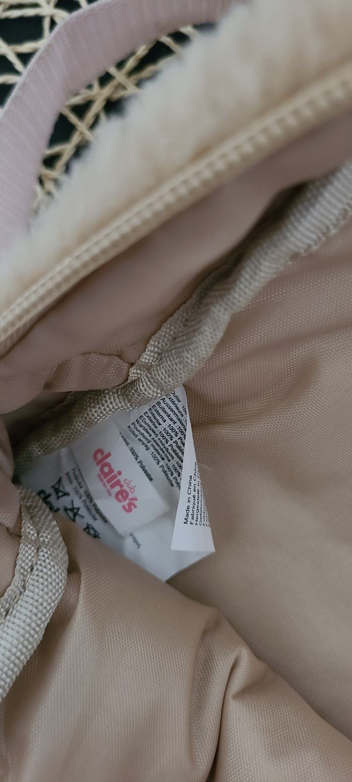 Petit sac à dos Claire's Club Furry Deer - Marron - photo numéro 2