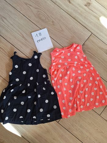 Lot 2 robes été fille 18 mois 
