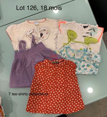 Lot tee-shirts et débardeurs