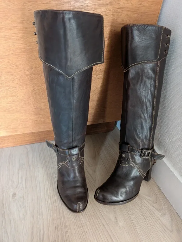 Bottes marron chocolat