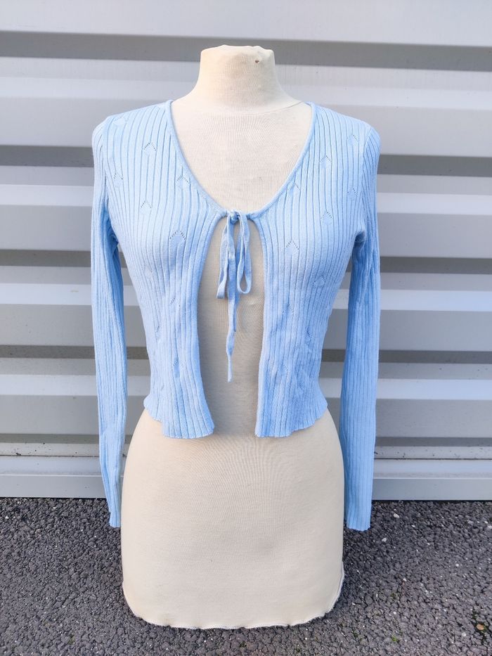 gilet bleu ciel femme Pimkie taille S - photo numéro 2