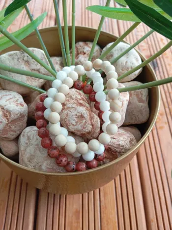 Bracelets tibétains en pierre