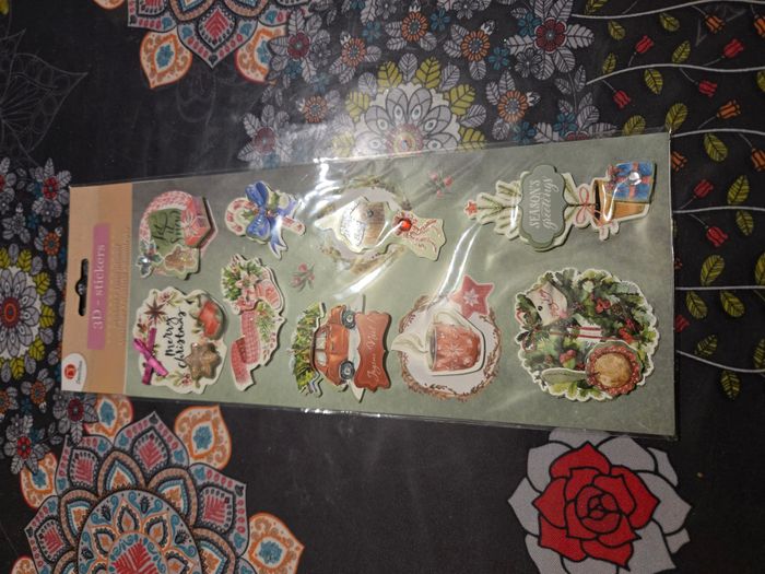 Planche de stickers 3d
