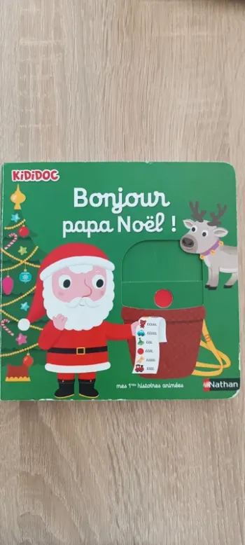 Livre Kididoc bonjour papa noel