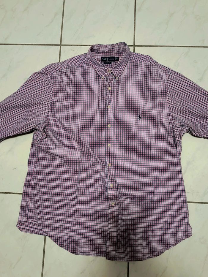 Chemise Ralph Lauren à Carreaux Rose & Bleu – Classic Fit XXXL – Style Vintage Y2K - photo numéro 8