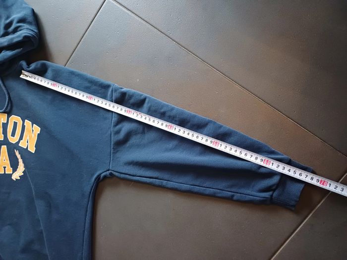 Sweat bleu à capuche - photo numéro 9