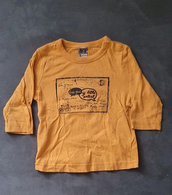 Tee Shirt Moutarde Manches Longues 12 Mois