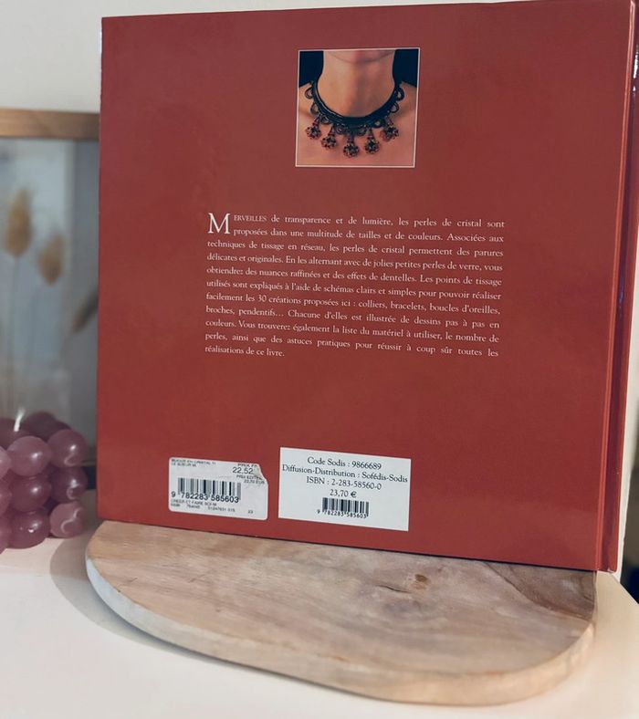Livre cartonné bijoux en cristal tissage de perles - photo numéro 3