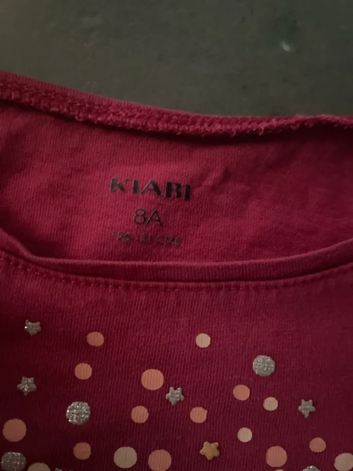 Teeshirt manches longues rose Kiabi - photo numéro 3