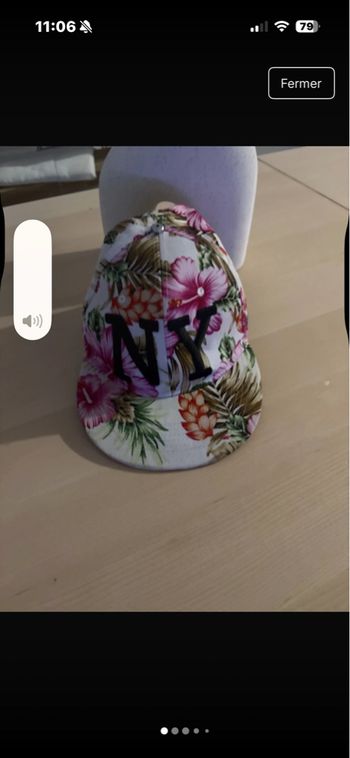 Casquette NY Fleurie - Style Tropical L • Très bon état • New Yorker