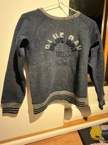 Pull creeks bleu marine 10 ans