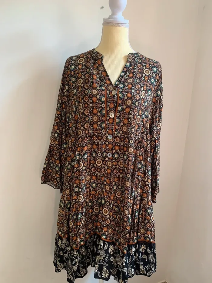 Robe bohème fluide Armonias – Taille L – Neuve