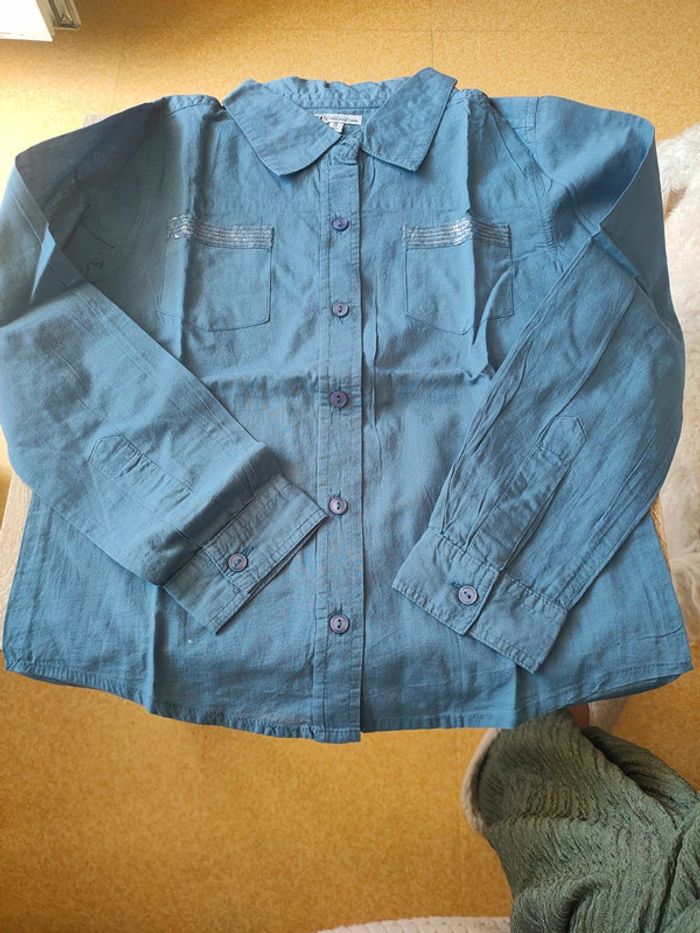 Lot de 12 pièces ( 10 tee shirt et 2 chemises)fille 8 ans divers marques d - photo numéro 4
